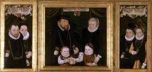 Triptyk av Johann Wilhelm von Sachsen, 1587 av Christoph Leutolph