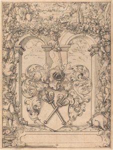 Design for et vindu (jaktscene)