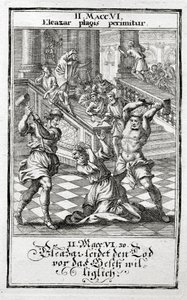 Eleasar godtar villig dødsstraff, Makkabeerne 1695