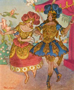 Ballett og opera (fargelitografi)
