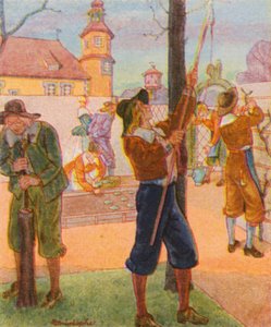 Frukttrærdyrking (fargelitografi)