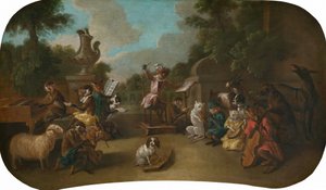 Singerie: The Concert, ca. 1739. av Christophe Huet