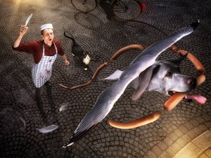 Jakten på Sausage Street av Christophe Kiciak