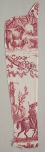 Fragmenter av Copperplate Printed Cotton, ca. 1789.