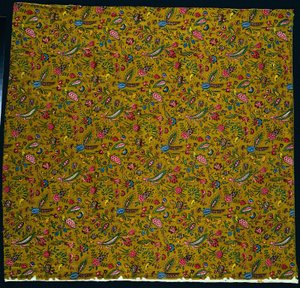 Stripe av treblokktrykt bomull, 1780.