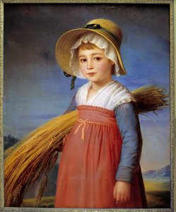 La petite gleaneuse Maleri av Christophe Degeorge (1786-1854) Musee Bargoin fra 1800-tallet, Clermont Ferrand (Clermont-Ferrand) av Christophe Thomas Degeorge