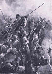 Slaget ved Preston 17. august 1648: Ved dyttet fra gjedda ble de slått fra broen, illustrasjon fra 