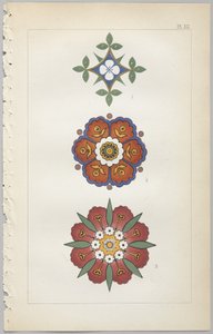 Kunsten å dekorativt design: med et vedlegg, som gir klokkeslett for blomstene åpne, utgitt av Day & Son, London, 1862 av Christopher Dresser