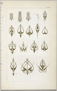 Kunsten å dekorativt design: med et vedlegg, som gir klokkeslett for blomstene åpne, utgitt av Day & Son, London, 1862 av Christopher Dresser