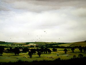 Et engelsk landskap av Christopher Richard Wynne Nevinson