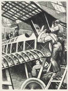 Montering av deler, 1917 av Christopher Richard Wynne Nevinson