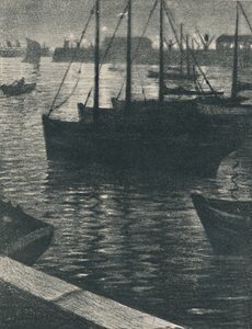 Havnen, 1919 av Christopher Richard Wynne Nevinson