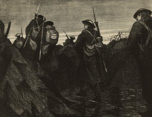 Relieffer ved daggry av Christopher Richard Wynne Nevinson