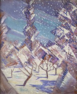 De fire årstider: vinter, ca. 1919 av Christopher Richard Wynne Nevinson