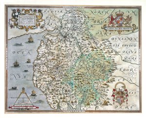 Et kart over Westmorland og Cumberland, 1576