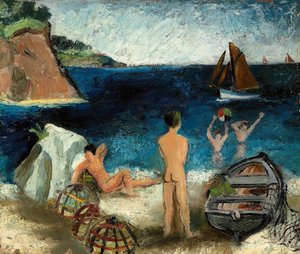 Badende ved havet, Treboul