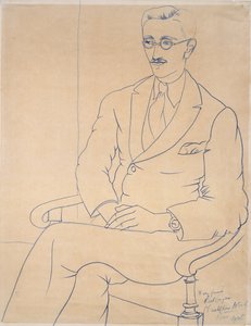 Portrett av Gerald Reitlinger, 1926 av Christopher Wood