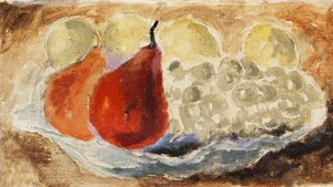 Skjell, fat og frukt, ca. 1922 (olje om bord) av Christopher Wood