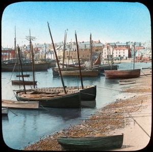 Fiskeflåte, St Ives, Cornwall, slutten av 1800- eller begynnelsen av 1900-tallet