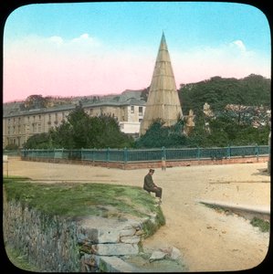 Killigrew Monument, Falmouth, Cornwall, slutten av 1800- eller begynnelsen av 1900-tallet