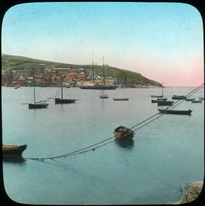 Polruan fra Fowey, Cornwall, slutten av 1800- eller begynnelsen av 1900-tallet.