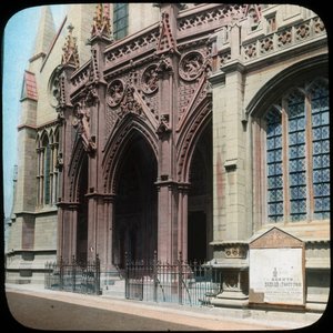 Porch of Truro Cathedral, Cornwall, tidlig på 1900-tallet.