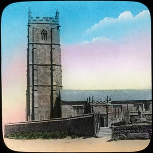 St Buryan Church, Cornwall, slutten av 1800- eller begynnelsen av 1900-tallet