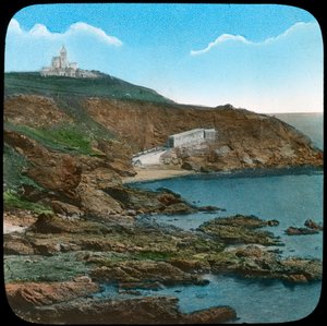 The Lizard Lighthouse, Cornwall, slutten av 1800- eller begynnelsen av 1900-tallet