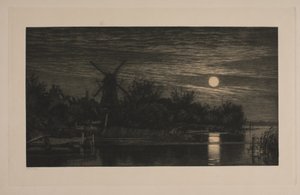 Månelysekvelden på Tubæk av Cilius Johannes Konrad Andersen