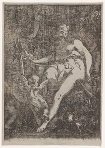 Den hellige Maria Magdalena i bot, 1590-1607. av Circle of Giuseppe Scolari