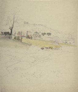 Utsikt over et kulleri ved kanten av en by, 1840-49. av Circle of John Ruskin.