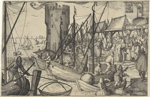 Fisketorget av Claes Jansz. Visscher (II)