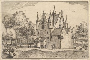 Et slott, plate 22 fra hertugdømmet Brabant, ca. 1610