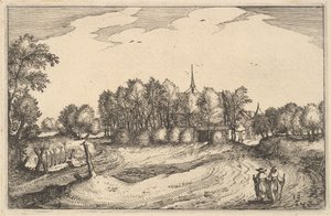 Et kloster, plate 13 fra provinsen og byen hertugdømmet Brabant, ca. 1610