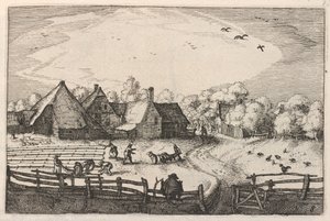 Blekerye aededuyne lokalisert (gårder og blekemarker) av Claes Jansz Visscher