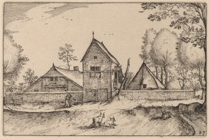Stor inngjerdet gård