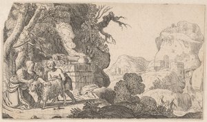 Abraham og Isak med offerværen History of Abraham (serietittel)