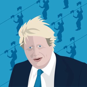 Boris Johnson og glidelåstråden