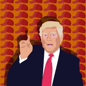 Trump og baseballcapsen