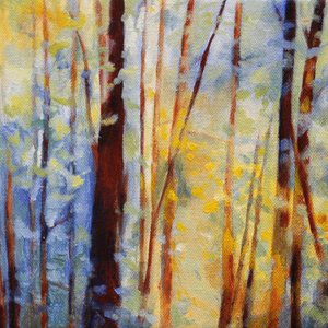 Golden Forest Light av Claire Whitehead