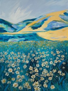 Golden Hills tusenfrydmark av Claire Whitehead