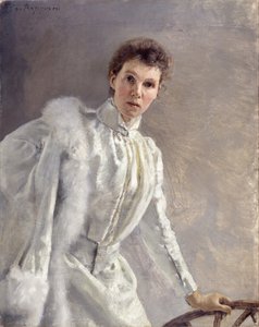 Selvportrett, 1894. av Clara von Rappard