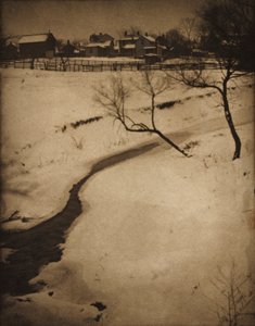 Vinterlandskap, ca. 1900.