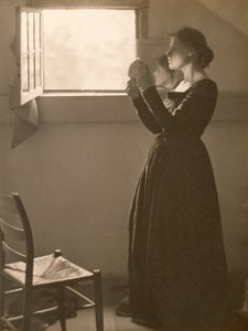 Girl with a Mirror, 1898 (platinatrykk)