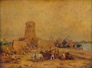 Kystscene, 1800-tallet, 1924
