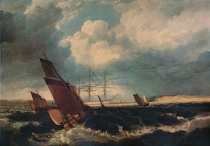 Guardship off the Nore, c1844