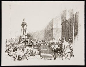 'På sykehus i England', 1917