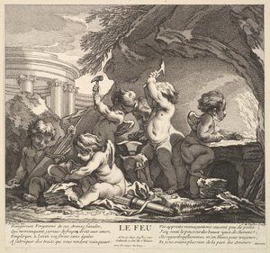 Brann, 1700-tallet. av Claude Augustin Duflos