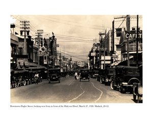 Flagler Street, vestover fra foran Halcyon Hotel, 27. mars 1920