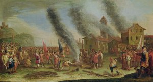 Krigens elendighet. Pyren av Claude Callot